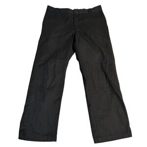 Dickies 874 Work Pants Black Straight Fit Twill Mens Size 36x30